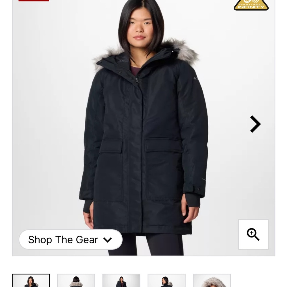 Columbia Women's Black Parka Coat
